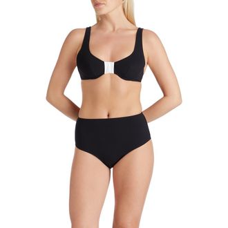 Valimare Antibes Underwire Bow-style Bikini Top in Black at Nordstrom, Size Small It