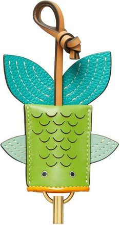 Tory Burch Fish Leather Bag Charm in Green Multi at Nordstrom