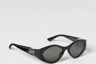 Gucci Occhiali da sole arrotondati in acetato con monogramma GG