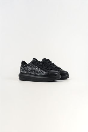 Karl Lagerfeld Kapri Constellatie Leren Dames Zwarte/Zilveren Sneakers