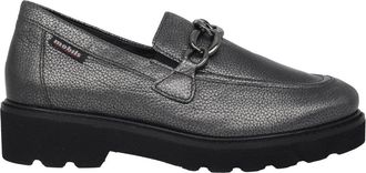 Mephisto Loafer met brede pasvorm - Dames - Loafers - Grijs - 36 EU - Leer - Schoenen