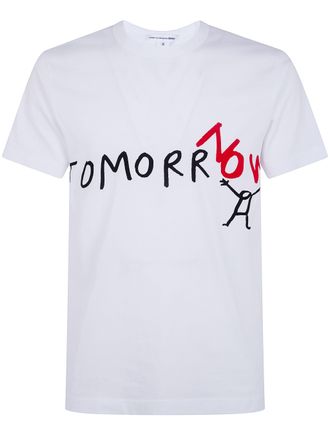 Comme Des Gar&ccedil;ons Printed Logo Tee