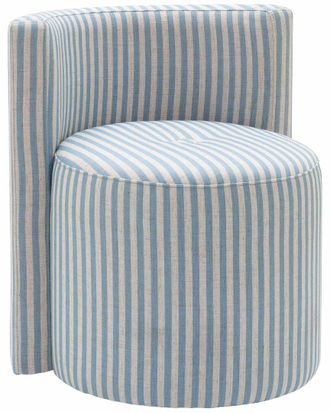 TOV Furniture Tov Furniture Alyssa Striped Linen Rolling Desk Chair