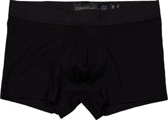 Calvin Klein Black Cotton-Blend Trunks, Size Small