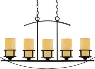 Loops 5 Bulb Ceiling Pendant Light Fitting Imperial Bronze LED E27 100W Bulb