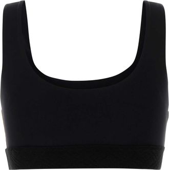 Burberry Womens Stretch Nylon Tank Top Black Elastane Tops