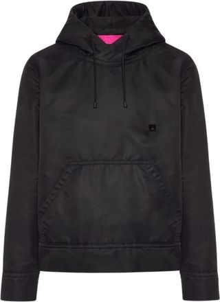 Valentino Garavani Nylon Sweatshirt - Heren - Hoodies - Zwart - S - Nylon - Hoodies & sweatvesten