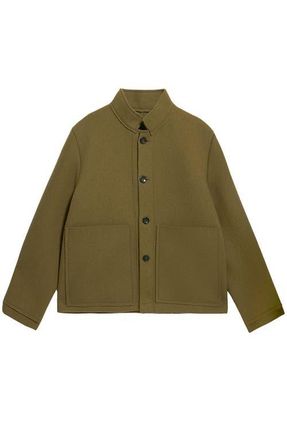 Fortela Miller Short Virgin Wool Jacket in Olive at Nordstrom, Size X-Large
