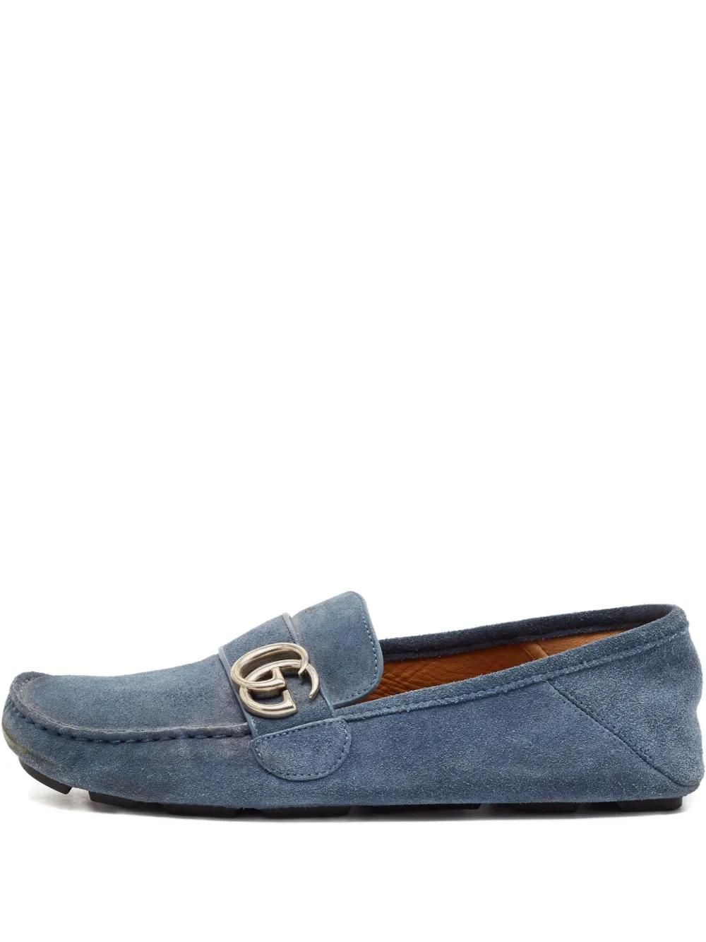 GUCCI デッキシューズ 青/アイボリー GUCCI デッキシューズ 青/アイボリー