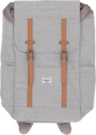 Herschel Lichtgrijze Crosshatch Rugzak met Laptopvak - unisex - Rugzakken - Grijs - ONE Size - Polyester - Tassen