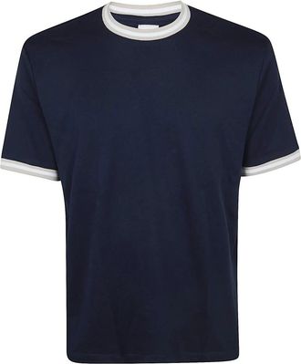 Eleventy Cotton Jersey T-Shirt - Heren - T-shirts - Blauw - S - Katoen - Tops