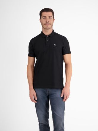 Lerros Poloshirt LERROS Poloshirt mit COOL & DRY Funktion in Piqu&eacute;-Qualit&auml;t, Herren, Gr. XXL, schwarz, 60% Baumwolle, 40% Polyester, ohne Ausschnitt, Shirts 