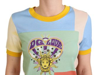 Dolce & Gabbana Womens Multicolor Cotton Dg Love Patchwork Clothing