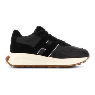 Hogan H641 Sneakers - Dames - Sneakers - Zwart - 37 EU - Leer - Schoenen
