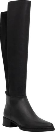 Michael Kors Lex Boots - Dames - Over de knie laarzen - Zwart - 37 EU - Leer - Schoenen