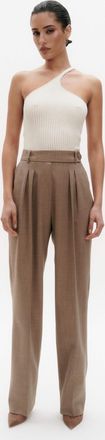 Benu Elegante Dames Karamelkleurige Broek