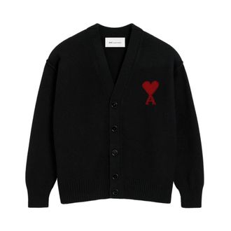 Ami Heren, Truien, Zwart, Maat: M Wol