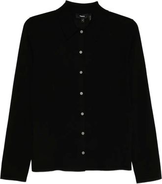 Theory Camicia in lana - Nero