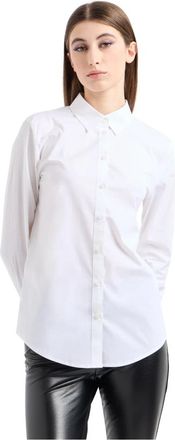 A|X Armani Exchange Sport Blouse - Dames - Overhemden - Wit - L - Katoen - Overhemden
