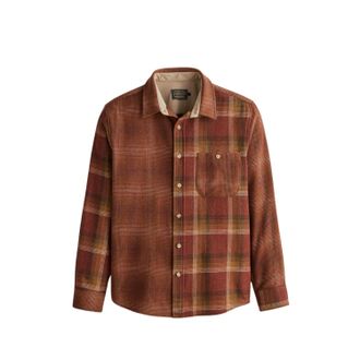 Pendleton Centennial Plaid Shirt In Red Mix Multi Ombre