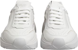 Dolce & Gabbana White Leather Daymaster Low Top Sneakers Mens Shoes (Pre-Owned)