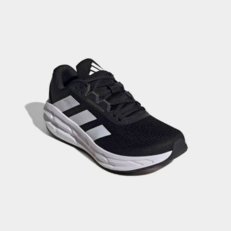 adidas Laufschuh ADIDAS PERFORMANCE QUESTAR 3, Herren, Gr. 44,5, schwarz-weiss (core schwarz, cloud wei&szlig;, carbon), Synthetik, Textil, Schuhe Laufschuh