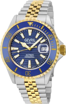 Gevril Group Chambers Automatic Blue Dial Mens Watch 42603