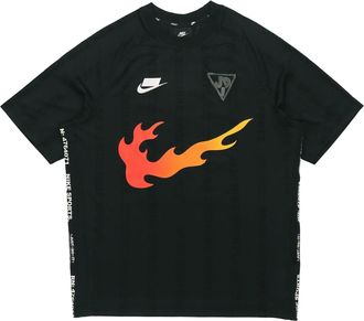 Nike Sportswear NSW Flame Logo Printing Jersey Black CJ5197-010