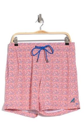 Mr. Swim Floral Sea Swim Trunks in Pink at Nordstrom Rack, Size X-Large