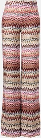 Missoni Pantaloni a gamba larga con lamé a zig-zag