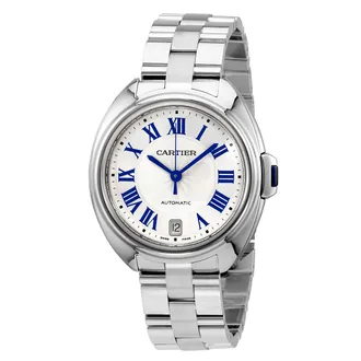 Cartier Pre-owned Pre-owned Cartier Cle Automatic Silver Dial Ladies Watch WSCL0006