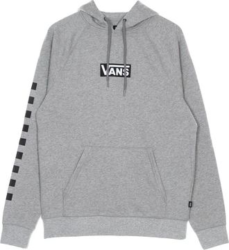 Vans Ruitjes Hoodie Cement Heather - Heren - Hoodies - Grijs - XL - Katoen - Hoodies & sweatvesten