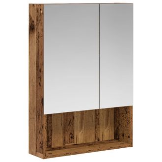 vidaXL Armario Con Espejo De Ba&ntilde;o Madera Vieja 50 X 14,5 X 70 Cm Vidaxl