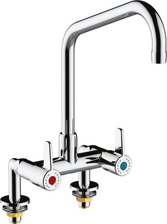 Presto Grifo Fregadero Industrial Bimando Dos Huecos 70808 - Presto