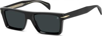 Eyewear by David Beckham DB 7148/S Zonnebril - Heren - Zonnebrillen - Zwart - 53 MM - Accessoires