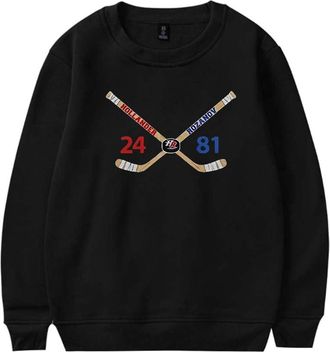 Generic Heated Rivalry Hollander Rozanov Hockey Sweatshirt Unisex Casual Crewneck Long Sleeve Pullover Clothes (M,Black)