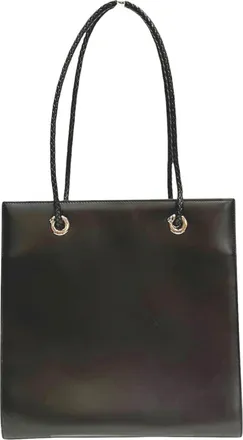 Cartier Panth&egrave;re Black Leather Tote Bag (Pre-Owned)