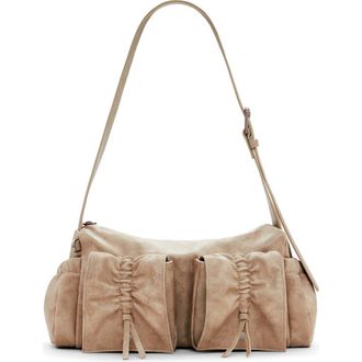Desigual Faux Leather Shoulder Bag in Light Beige at Nordstrom