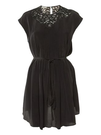 Miu Miu lace pleated dress - Black