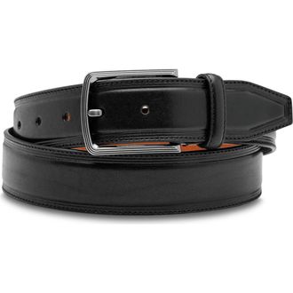 Bosca Sorento Leather Belt in Black at Nordstrom, Size 34