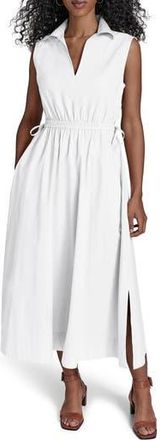 Calvin Klein Cutout Cotton Maxi Dress in White at Nordstrom Rack, Size 10