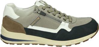 Mephisto Casual Blauw Leren Sneakers - Heren - Sneakers - Veelkleurig - 40 1/2 EU - Leer - Schoenen