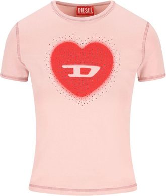 Diesel Heart Baumwoll-T-Shirt