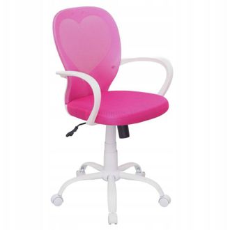 OEM Silla Giratoria Rosa Para Ni&ntilde;a Para Escritorio De Estudio Con Coraz&oacute;n