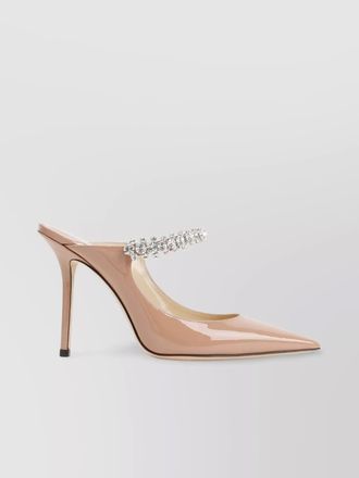 Jimmy Choo London patent leather crystal-embellished sandals