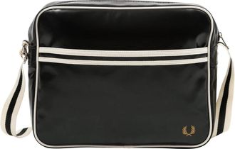 Fred Perry Stijlvolle Crossbody Tas met Verstelbare Band - Heren - Schoudertassen - Zwart - ONE Size - Polyester - Tassen