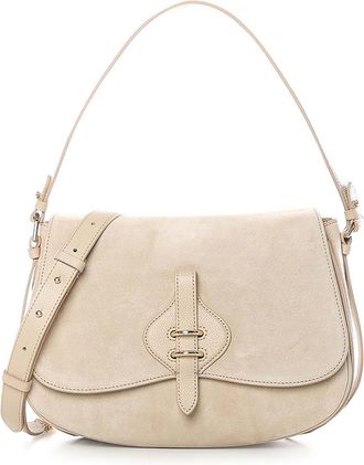Coccinelle Mavery Large Suede Shoulder Bag