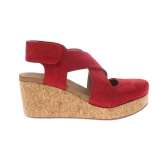 Corkys Footwear Womens Case Closed Toe Wedge Heel In Dark Red Faux