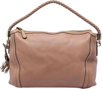 Gucci Pre-owned Bella - Dames - Vintage Schoudertas - Beige - ONE Size - Leer - Vintage