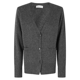 Roberto Collina Dames, Truien, Grijs, Maat: XS Wol